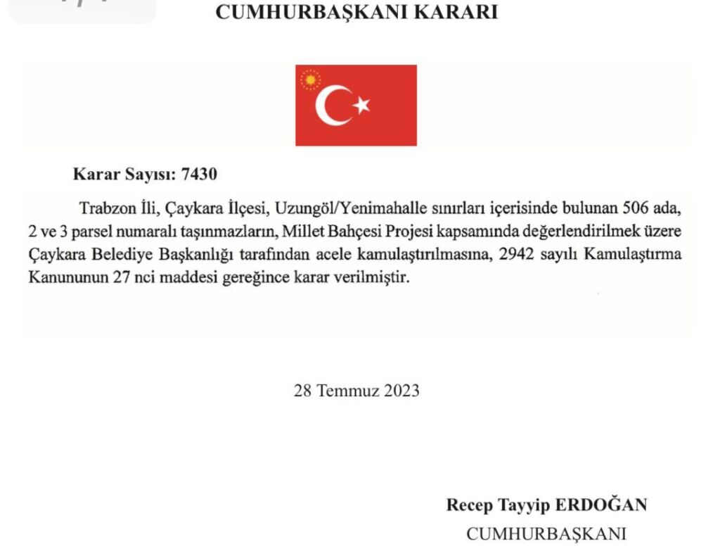 Uzungöl’de Kamulaştırma 1