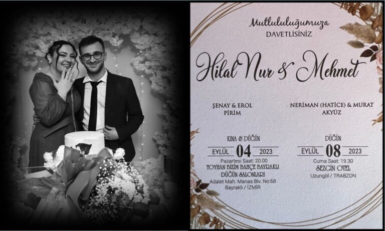 Akyüz ve Pirim Aileleri Kına-Düğün Merasimlerine Davet Ediyorlar