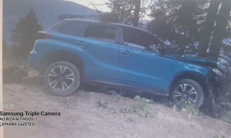 Uzungöl’de Trafik kazasında mucize!