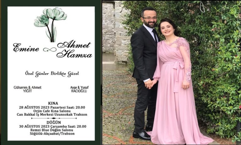 Yiğit-Hacıoğlu Ailelerinden Kına,Düğün Merasimlerine davet ediyorlar
