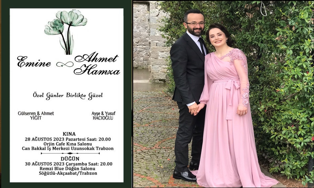 Yiğit-Hacıoğlu Ailelerinden Kına,Düğün Merasimlerine davet ediyorlar
