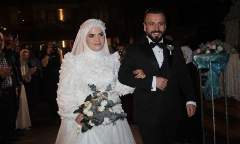 Hümeyra ile Yavuz’un en mutlu günü.