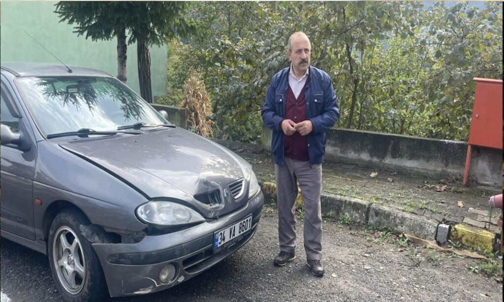 Çaykara ’da korku dolu anlar!