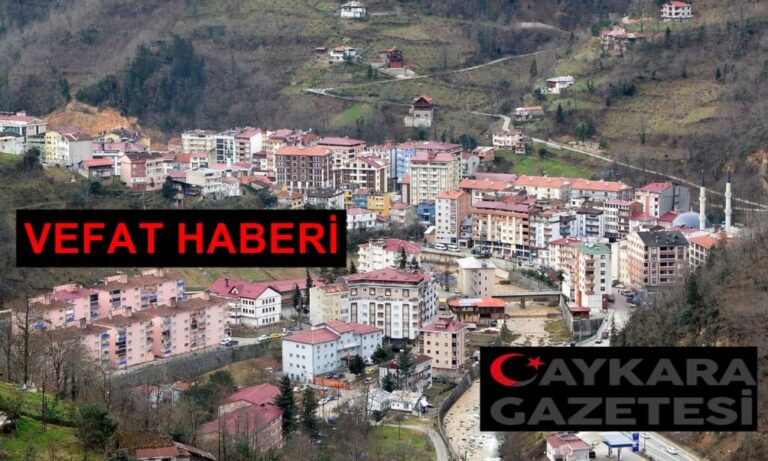 Uzungöl Alçakköprü  Mahallesinden Metin Karatay vefat etti