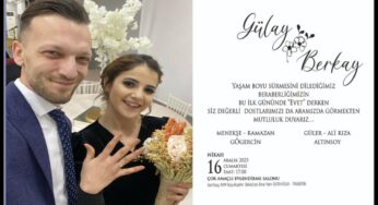 Altınsoy ve Gögercin Aileleri Nikah merasimlerine davet ediyorlar