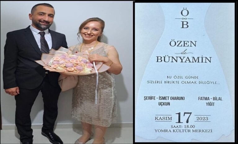 Yiğit  ve Uçkun Aileleri Nikah merasimlerine davet ediyorlar
