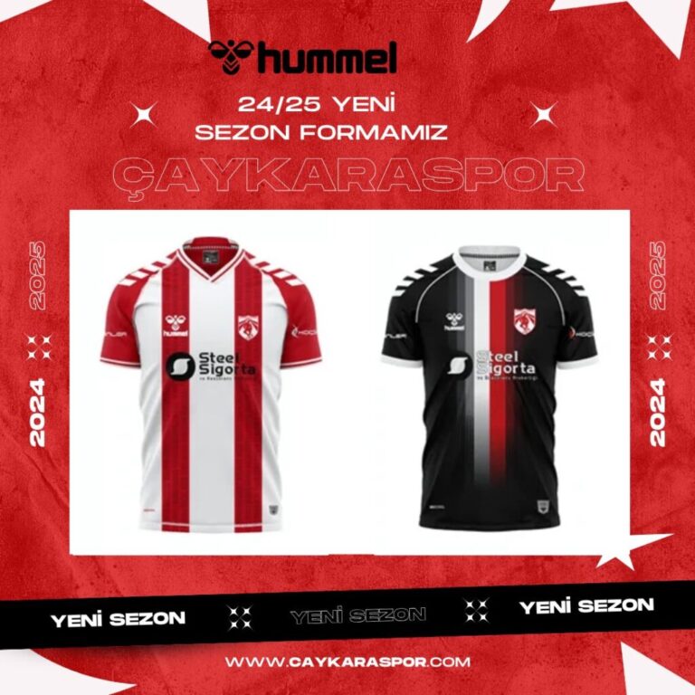 Çaykaraspor’un yeni sezon formaları satışa çıktı