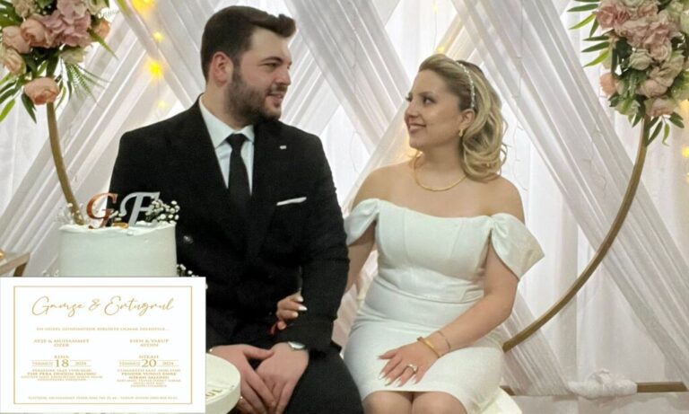 Aydın ve Özer Aileleri Nikah Merasimlerine Davet ediyorlar
