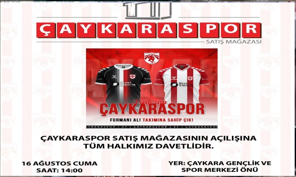 Çaykaraspor Çaykara’da ilk kez Mağaza Açıyor