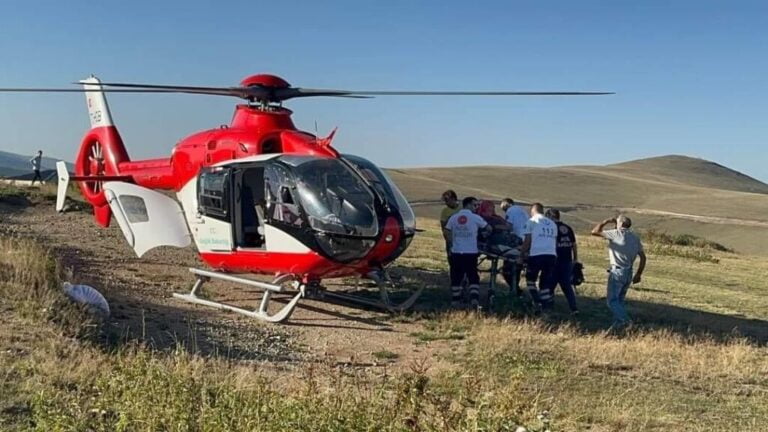 Ambulans helikopter Limonsuyu’na indi