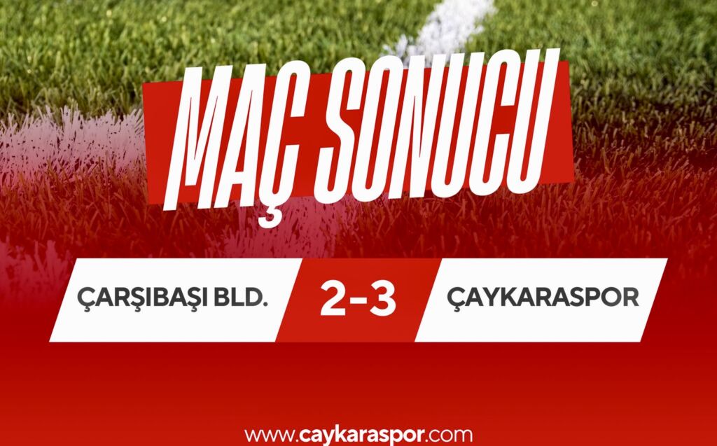Çaykaraspor galibiyetle başladı