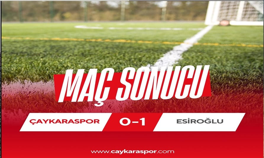 Çaykaraspor Mağlup Oldu
