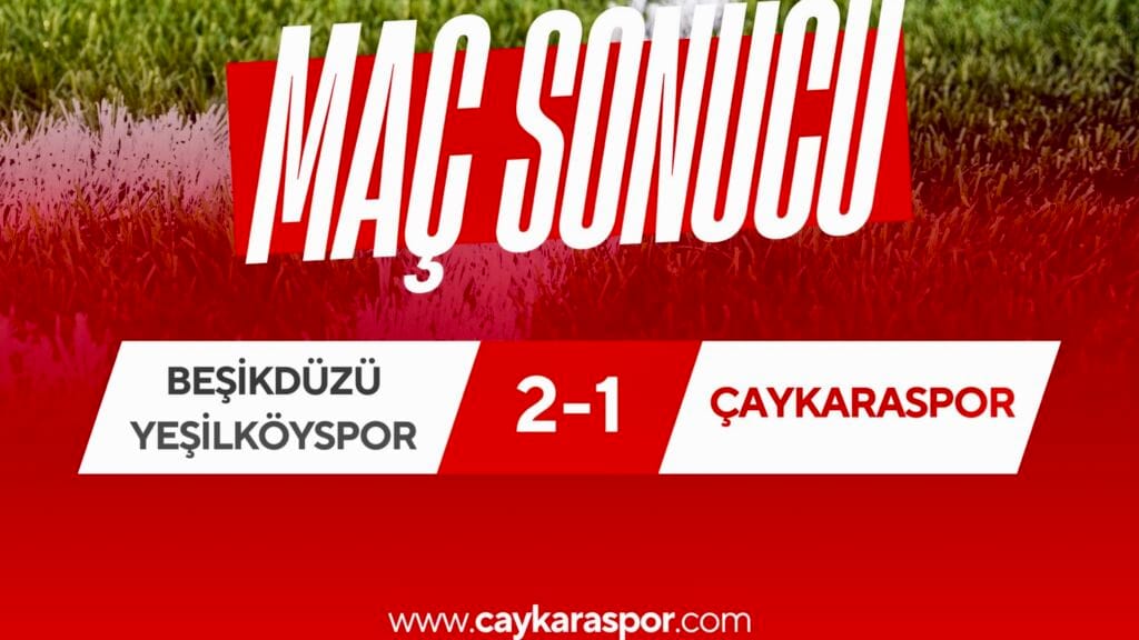 Çaykaraspor Beşikdüzü’nde mağlup