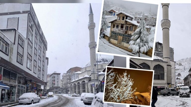 Kar Çaykara’ya ulaştı!