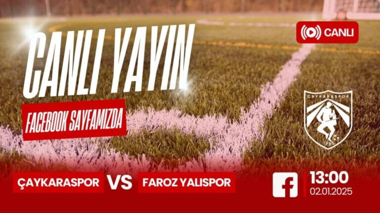 Çaykaraspor’un maçı canlı yayınlanacak