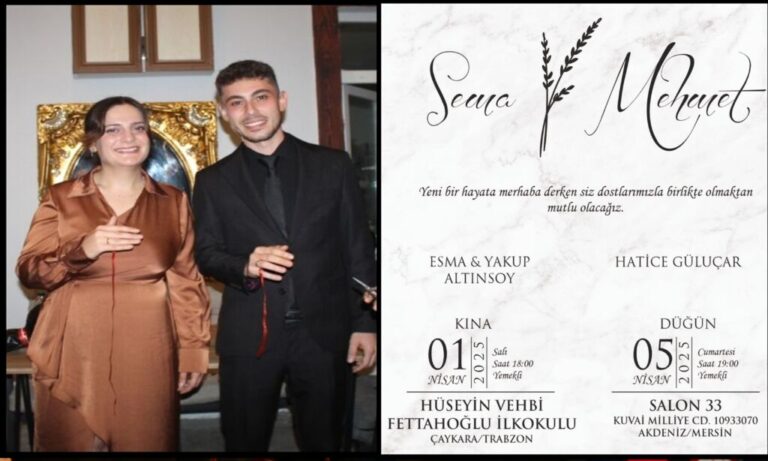 Sema ile Mehmet’in  En Mutlu Gününde Sevenleri İle Birlikte Olmak İstiyor