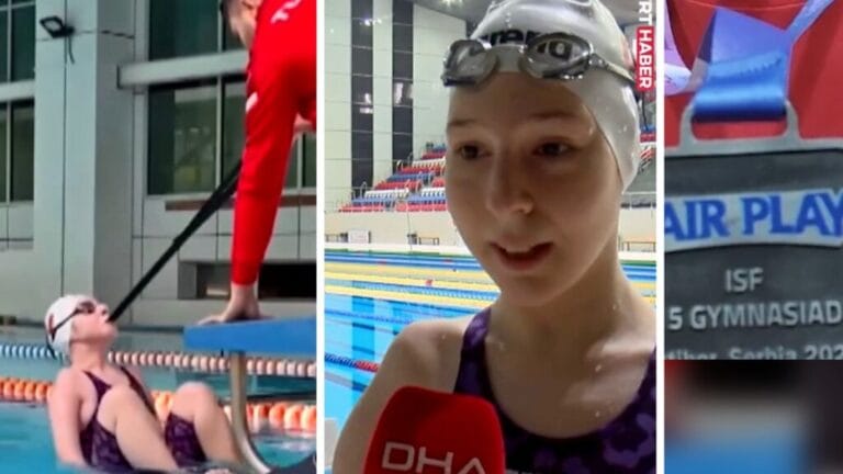 Çaykaralı özel sporcu Esra Yüce gururlandırdı!