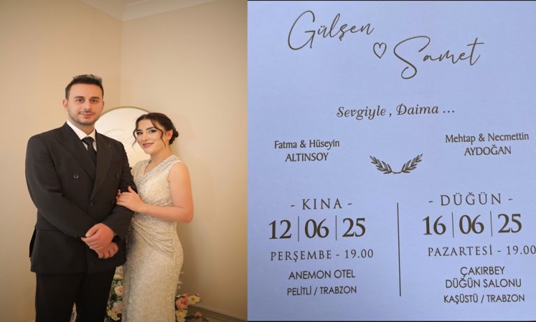 Altınsoy  ve Aydoğan Aileleri Düğün Davet