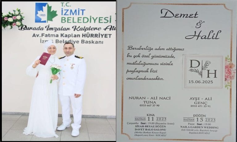 Genç ve Tuna Aileleri Düğün Davet