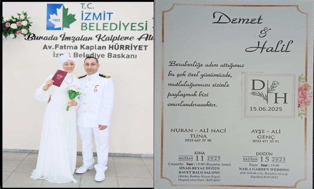 Genç ve Tuna Aileleri Düğün Davet