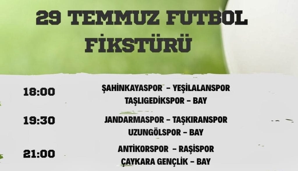 Bugün üç maç var!