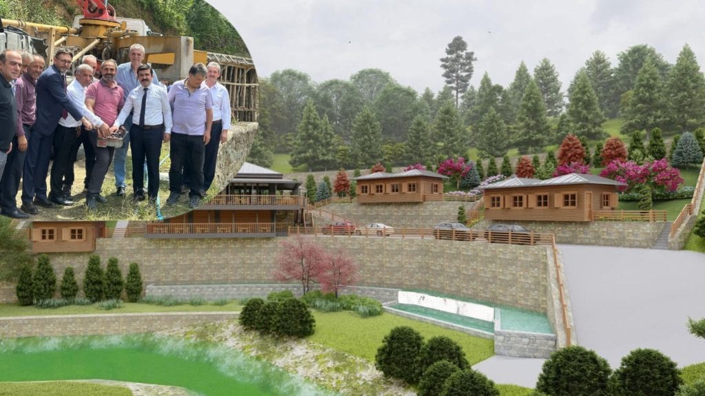 Çaykara Kalepark turizm tesisinin temeli atıldı