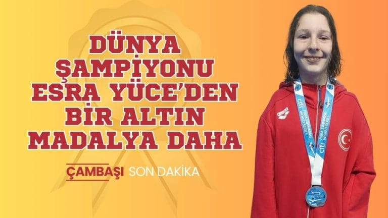 Çambaşılı Esra Yüce Bir Altın Madalya Daha Kazandı.