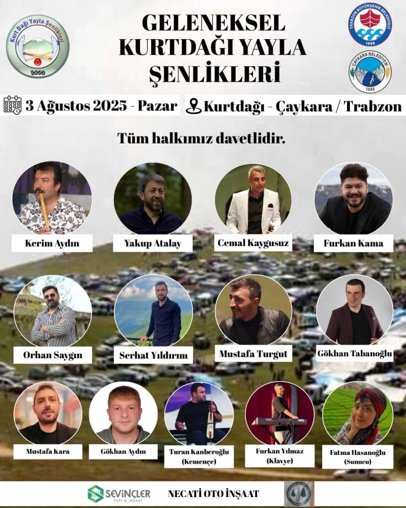 Pazar günü Kurtdağı Şenliklerinde Sahne alacak sanatçılar 1