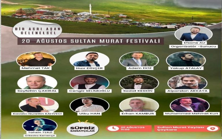 Asırlık Gelenek Devam Ediyor: Sultan Murat Yayla Festivali 20 Ağustos’ta