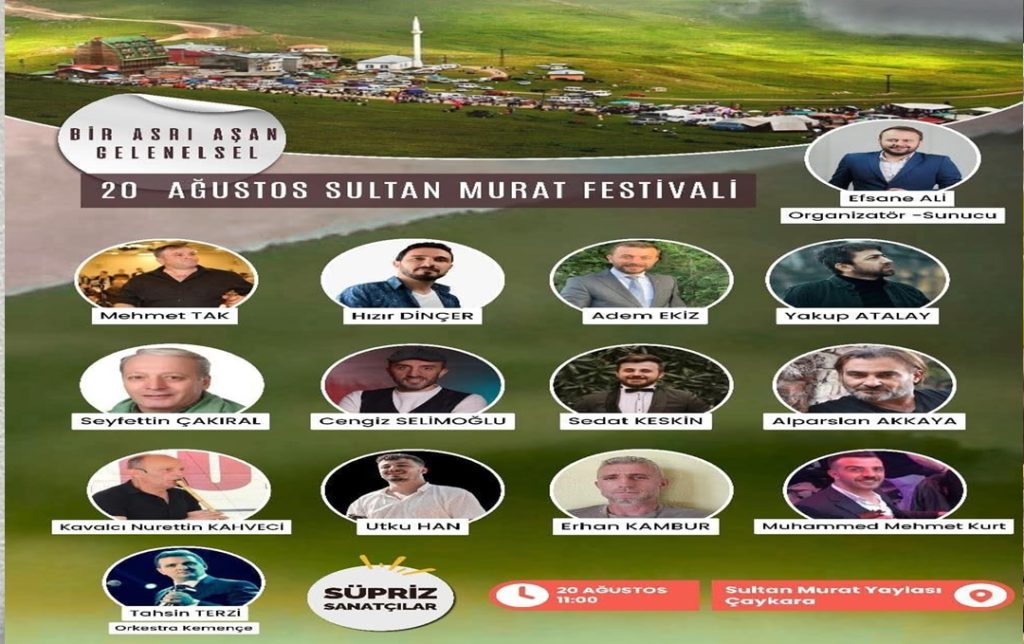 Asırlık Gelenek Devam Ediyor: Sultan Murat Yayla Festivali 20 Ağustos’ta
