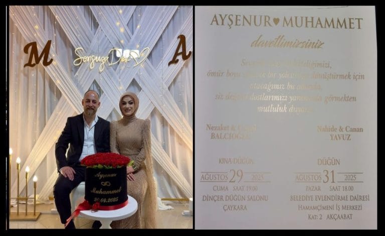 Ayşenur Balcıoğlu  ile Muhammet Yavuz Dünya Evine Giriyor