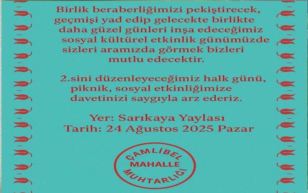 Sarıkaya Yayla Şenlikleri 24 Ağustos’ta Coşkuyla Gerçekleşecek