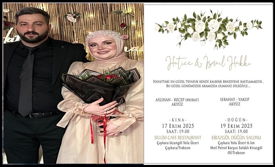 Çaykara’da Mutluluğa Giden Yol: Hatice ile İsmail Hakkı Dünyaevine Giriyor
