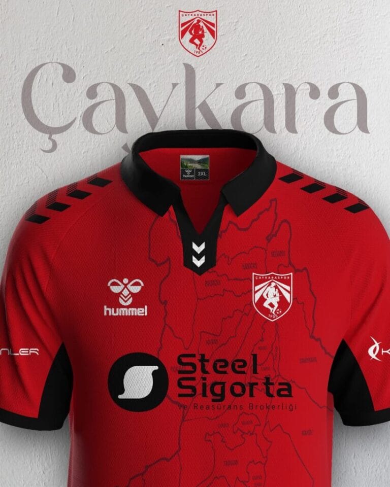 Çaykaraspor formasında harita detayı!