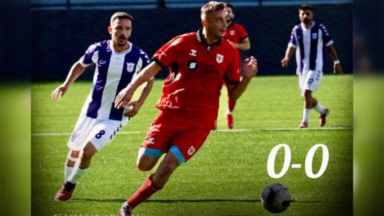 Çaykaraspor zorlu maçtan beraberlikle ayrıldı