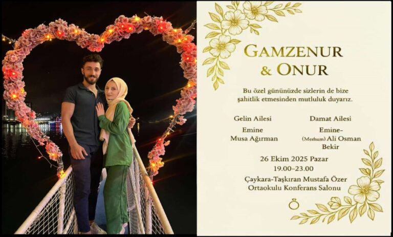 Gamzenur ile Bekir’in Nişan Mutluluğu