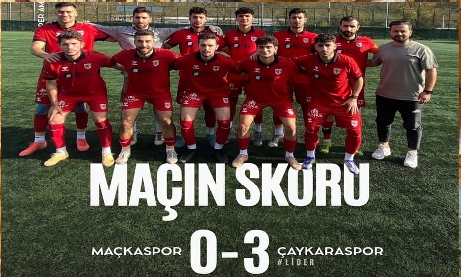 Çaykaraspor liderliğini sürdürüyor