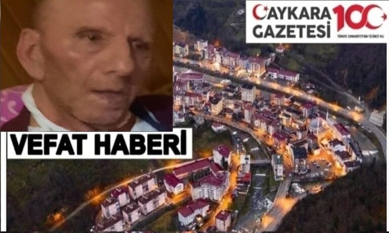 Çaykara Uzungöl Mahallesinden Mustafa Aygün vefat etti