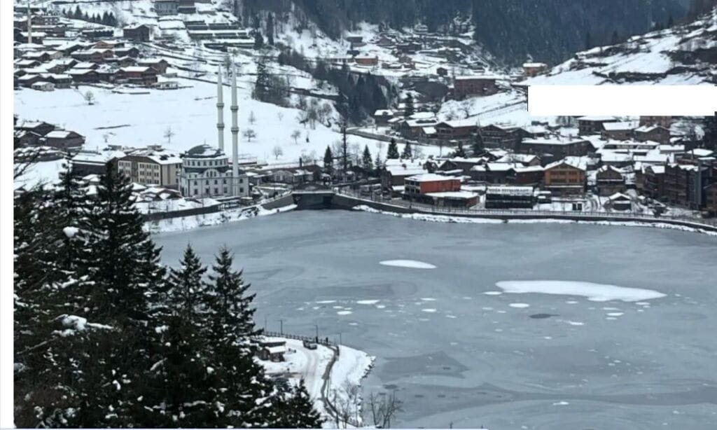 Çaykara’nın Mahallelerinde  Kar Manzaraları