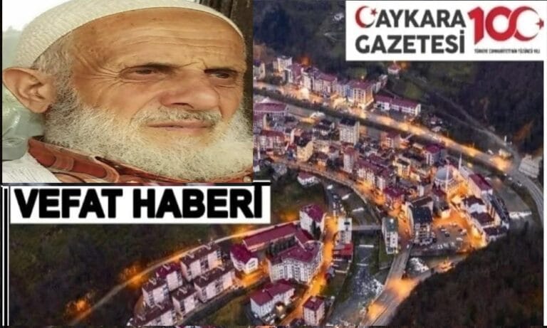 Çaykara Yeşilalan Mahallesinden İbrahim Sevinç Vefat Etti