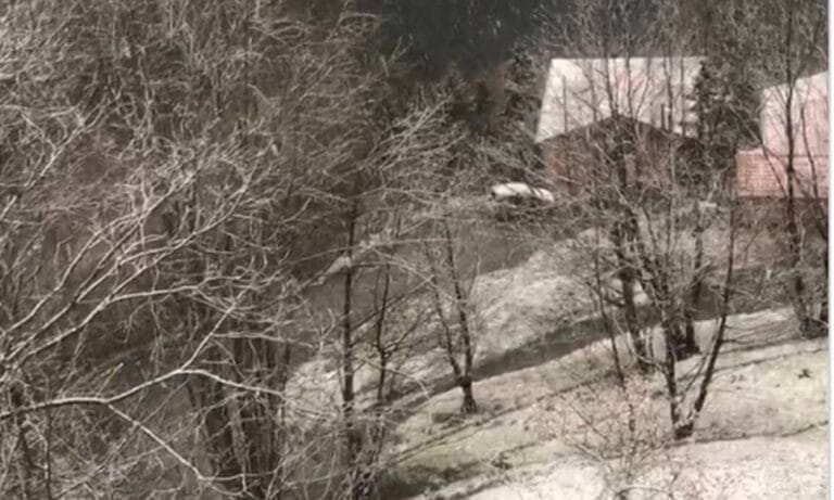 Çaykara’da Kar Yeniden Yüzünü Gösterdi