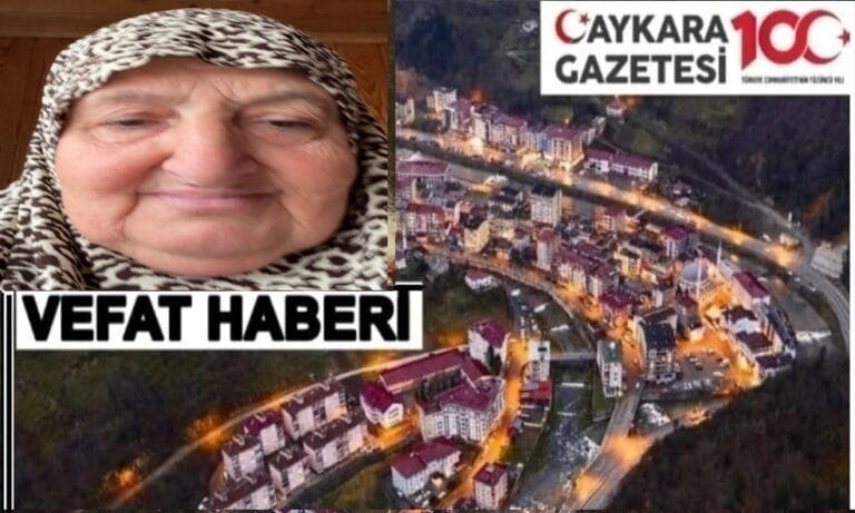 Çaykaralı Sevim Arslan Trafik Kazası Sonucu Hayatını kaybetti