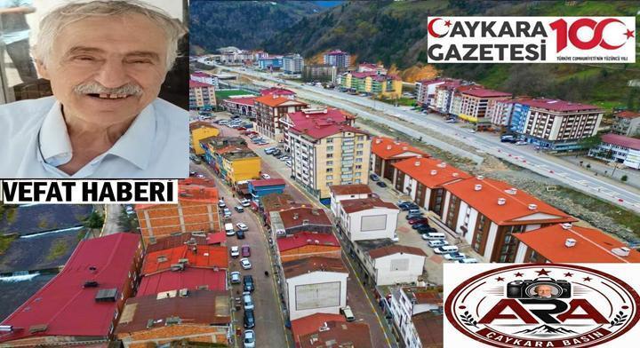 Çaykara Maraşlı Mahallesinden Yusuf Akgöz Vefat Etti