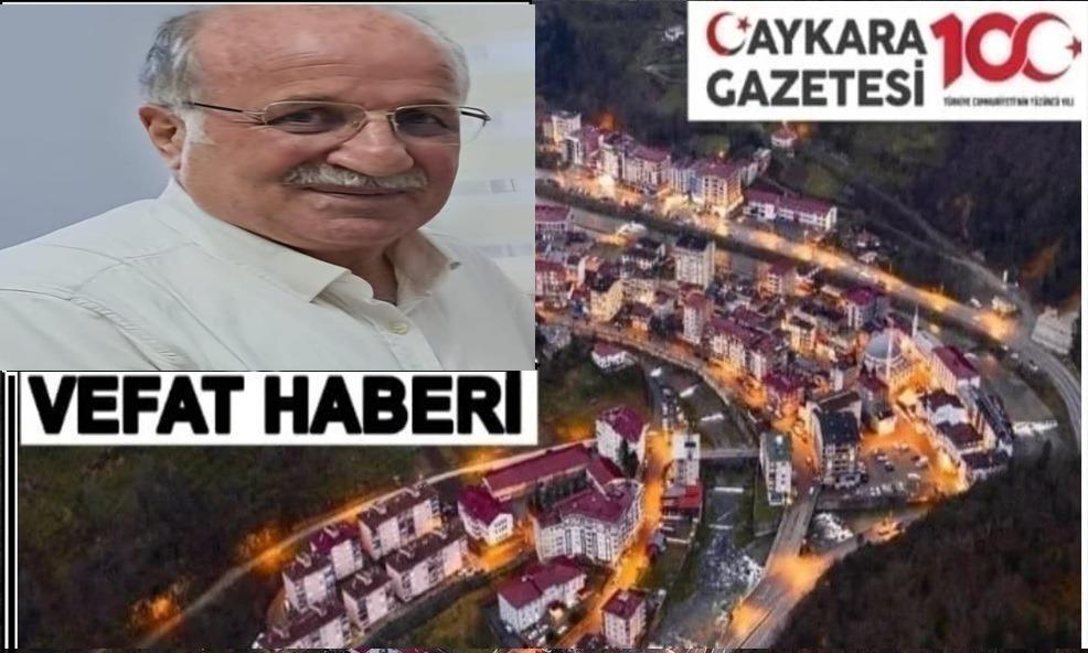 Çaykara Uzungöl Mahallesinden Hilmi Göz Vefat Etti