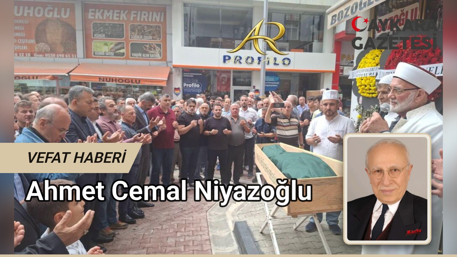 Ahmet Cemal Niyazoğlu Dualarla Son Yolculuğuna Uğurlandı