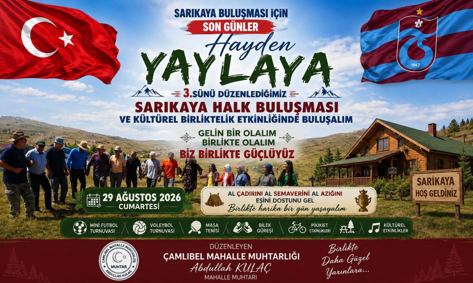 Sarıkaya Yaylası’nde Geleneksel  Buluşma Heyecanı