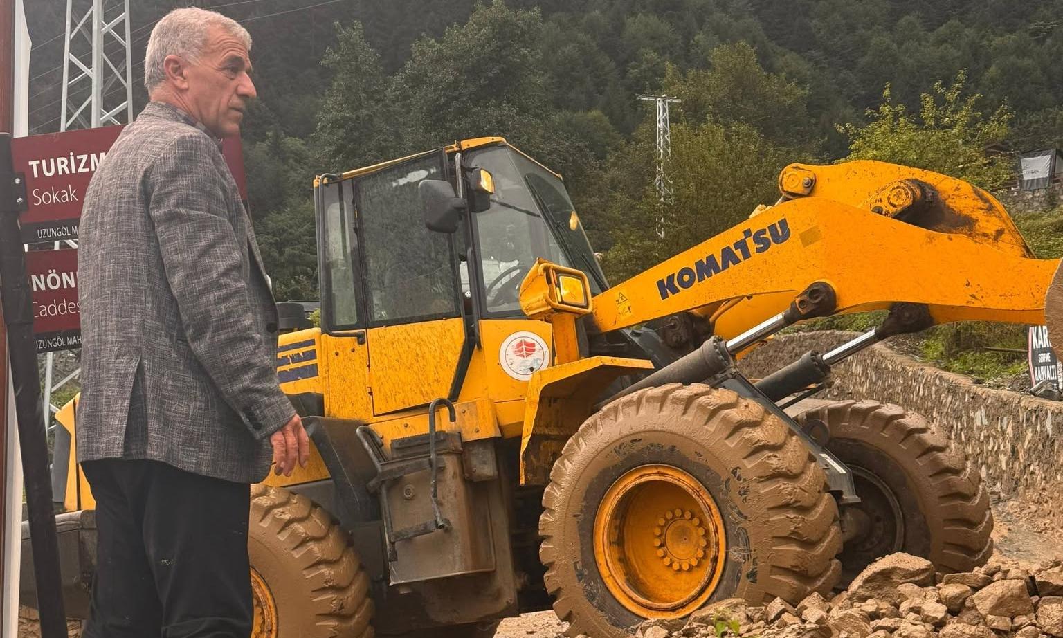 Uzungöl ‘de Sağanak Sonrası Heyelan