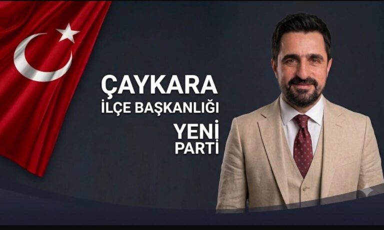 Yeni Parti Çaykara Kurucu İlçe Başkanı Hasan Atalay Oldu!