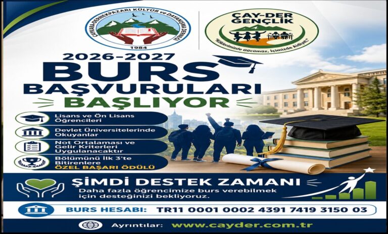 ÇAY-DER’den Üniversite Öğrencilerine Burs Desteği