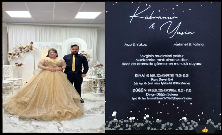 Kübranur ve Yasin Dünyaevine Giriyor